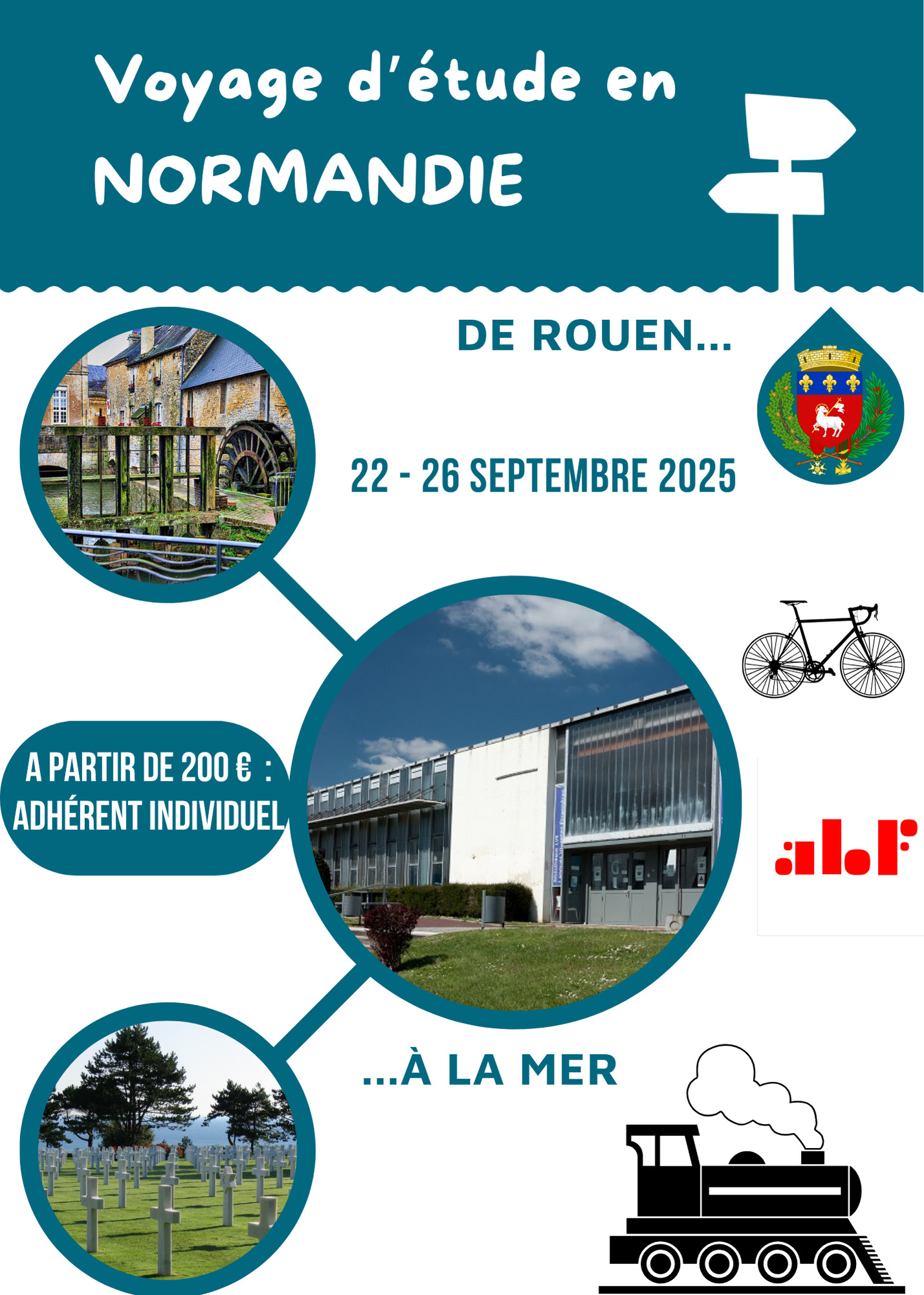 Flyer voyage en Normandie - Septembre 2025